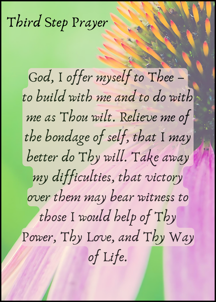 96. Prayer, 3rd Step Prayer, Third Step. C13