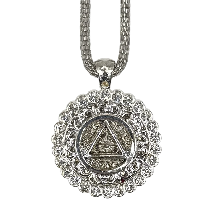 A10. "Silver Starlight", AA Silver Plated Necklace.