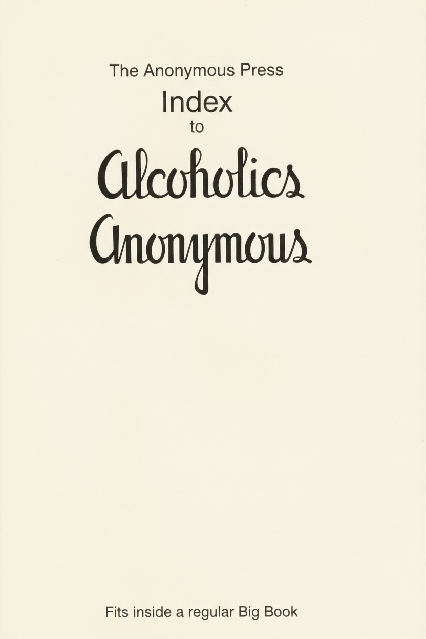 Anonymous Press Index to Alcoholics Anonymous - Choices Books & Gifts