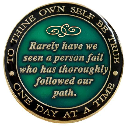 Bill & Bob Red Coin with Red Crystals - Recovery Medallion from Choices Books & Gifts