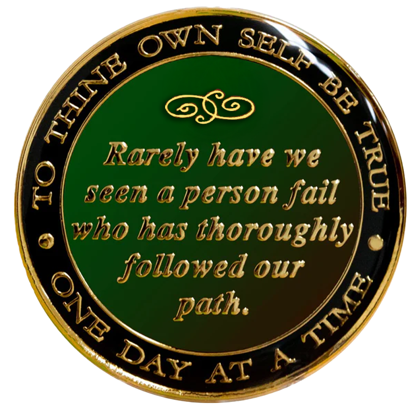 Bill & Bob Red Coin with Red Crystals - Recovery Medallion from Choices Books & Gifts