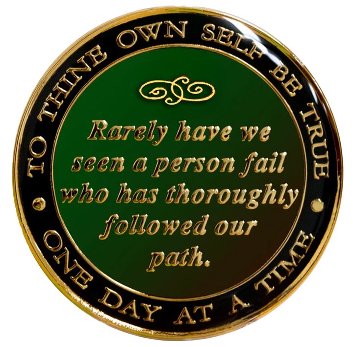 Bill & Bob Red Coin with Red Crystals - Recovery Medallion from Choices Books & Gifts