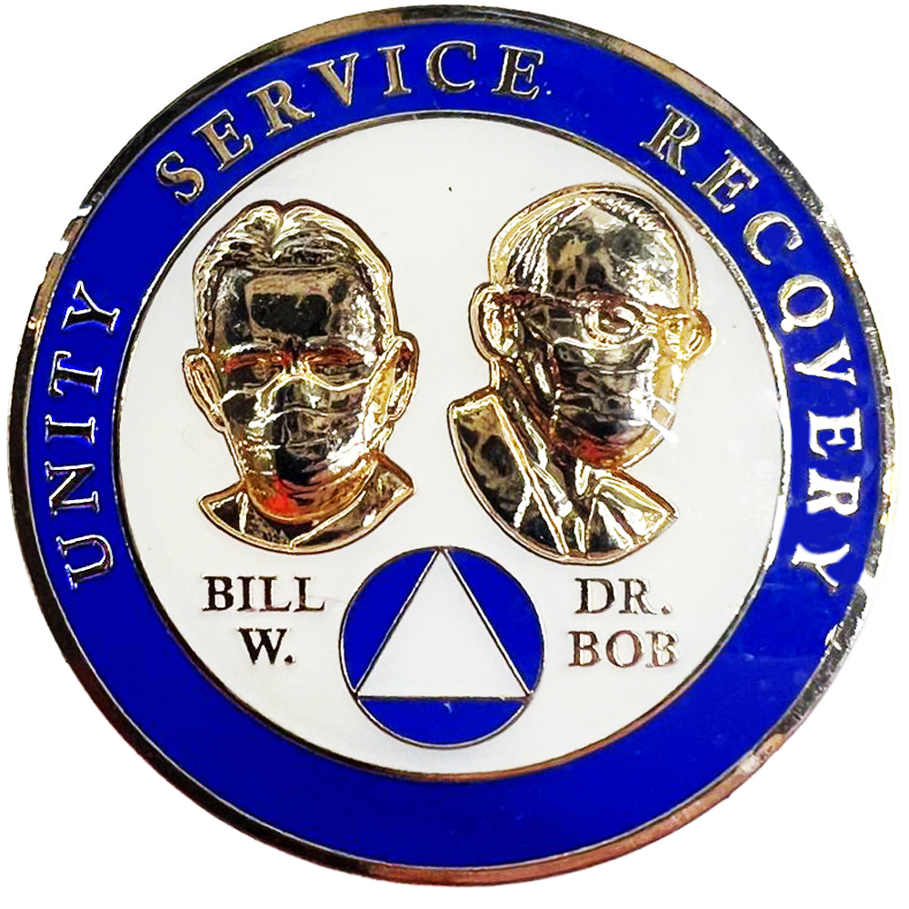 Bill & Bob Masked Coin - Recovery Medallion from Choices Books & Gifts