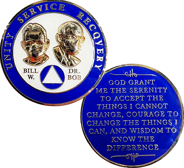 Bill & Bob Masked Coin - Recovery Medallion from Choices Books & Gifts