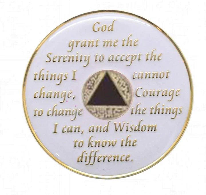 AA Coin, #A13.  Glow in Dark AA Medallion (Yrs 1-65)