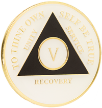 #a12. AA Medallion GLOW in Dark Coin (Years 1-65) - Premium Medallions from Choices - Just $13.95! Shop now at Choices Books & Gifts