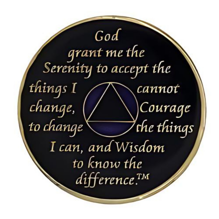 AA Coin, #A74.  Blue AA Chip w Red White Blue (Yrs 1-65)