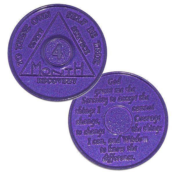 AA Aluminum Recovery Coins (24 hrs, 1-11 months) Coin - Recovery Medallion from Choices Books & Gifts