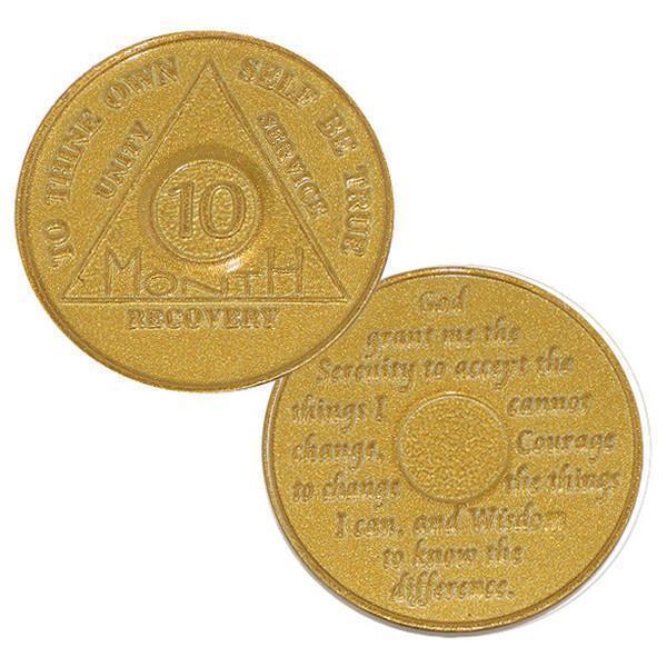 AA Aluminum Recovery Coins (24 hrs, 1-11 months) Coin - Recovery Medallion from Choices Books & Gifts