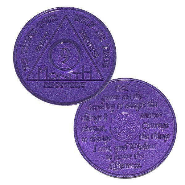 AA Aluminum Recovery Coins (24 hrs, 1-11 months) Coin - Recovery Medallion from Choices Books & Gifts