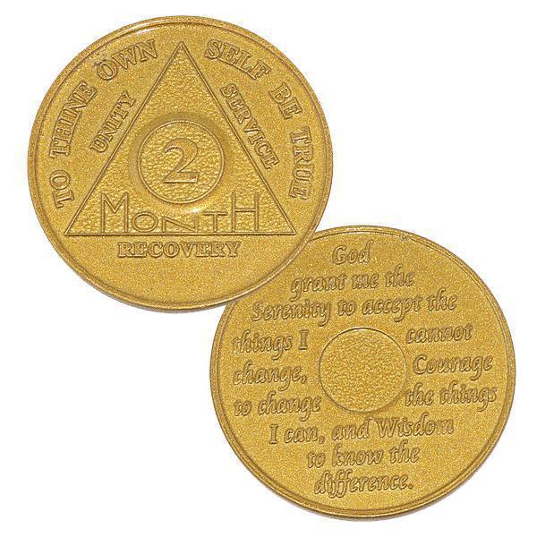 AA Aluminum Recovery Coins (24 hrs, 1-11 months) Coin - Recovery Medallion from Choices Books & Gifts