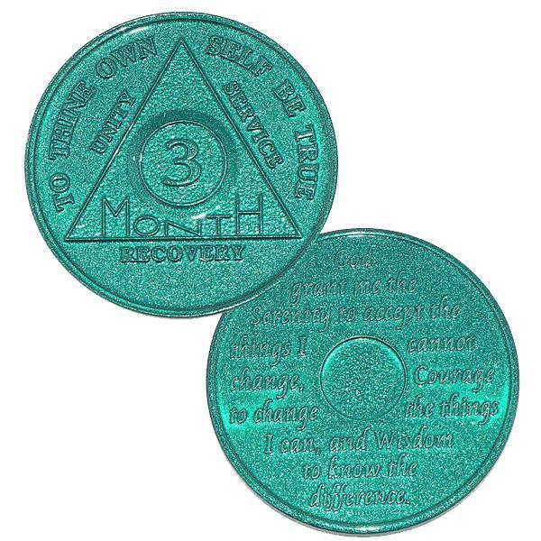 AA Aluminum Recovery Coins (24 hrs, 1-11 months) Coin - Recovery Medallion from Choices Books & Gifts