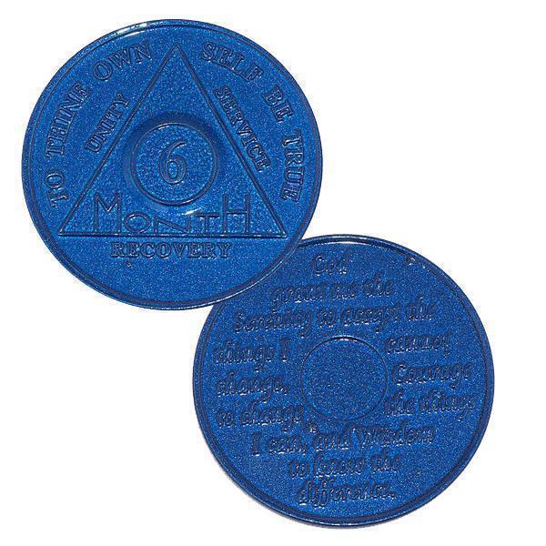 AA Aluminum Recovery Coins (24 hrs, 1-11 months) Coin - Recovery Medallion from Choices Books & Gifts