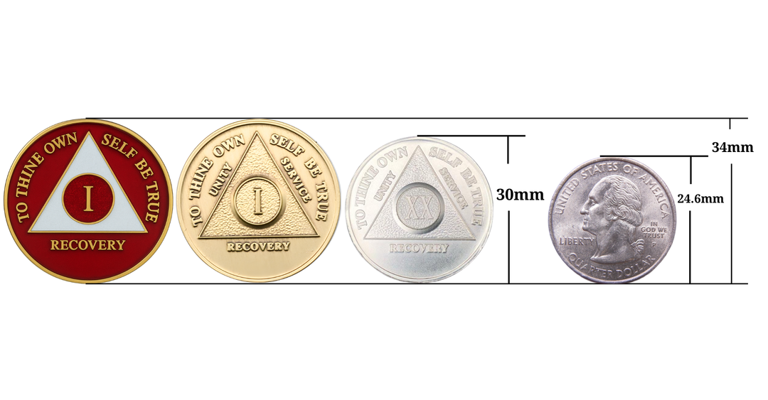 AA Coin, #AA111.  Sterling Silver AA Medallion (Years 1-60)