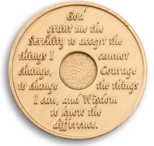 #aa120. AA Bronze Recovery Coin (1-65) - Premium Medallions from Choices - Just $2.50! Shop now at Choices Books & Gifts