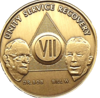 #aa121b. Bill & Bob Bronze Medallion (1-65) - Premium Medallions from Choices - Just $2.50! Shop now at Choices Books & Gifts