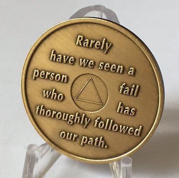 Bill & Bob AA Bronze Coin - Recovery Medallion from Choices Books & Gifts