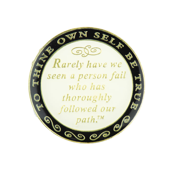 Bill & Bob White Coin with Purple Crystals - Recovery Medallion from Choices Books & Gifts