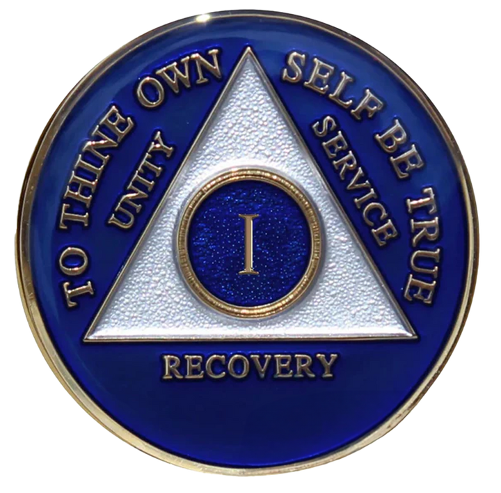 Blue Silver AA Medallion - Recovery Medallion from Choices Books & Gifts