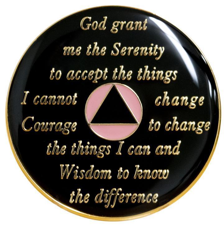 Pink AA Coin with Pink Circle - Recovery Medallion from Choices Books & Gifts