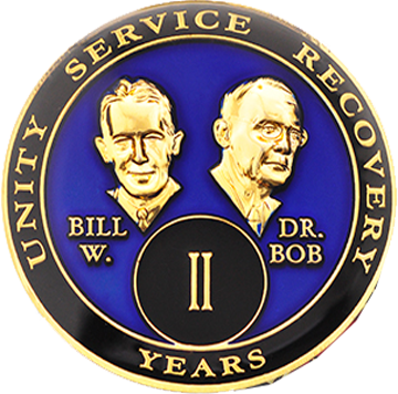 Bill & Bob Blue Coin - Recovery Medallion from Choices Books & Gifts