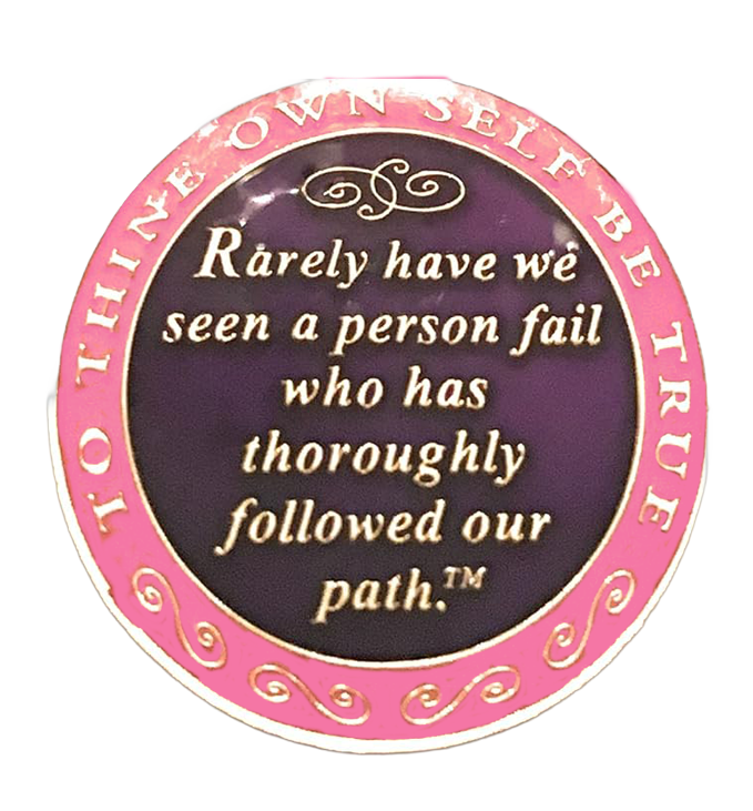 Bill & Bob Pink Coin - Recovery Medallion from Choices Books & Gifts