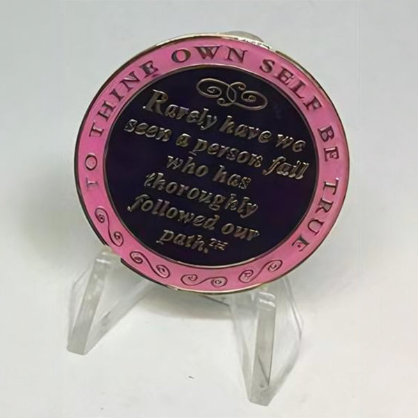 Bill & Bob Pink Coin - Recovery Medallion from Choices Books & Gifts