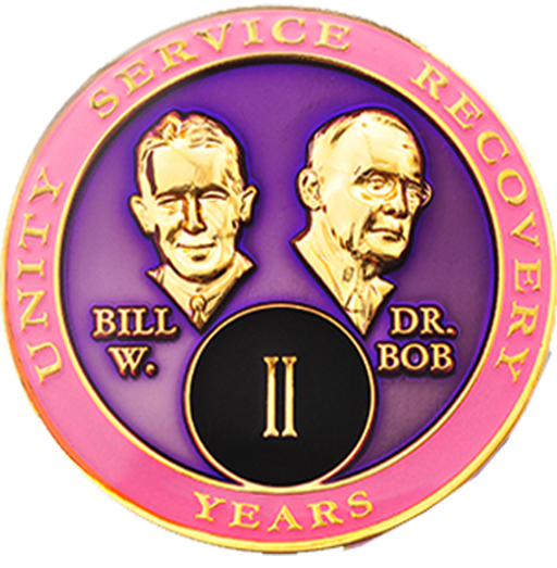 Bill & Bob Pink Coin - Recovery Medallion from Choices Books & Gifts