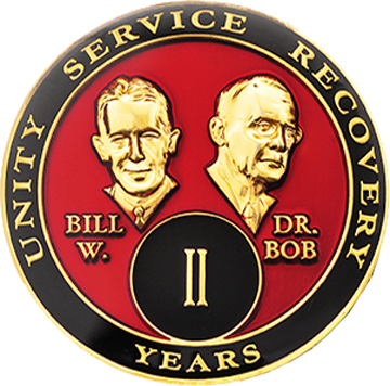 Bill & Bob Red Coin - Recovery Medallion from Choices Books & Gifts