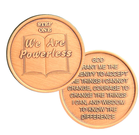 AA Step Bronze Coins Coin - Recovery Medallion from Choices Books & Gifts