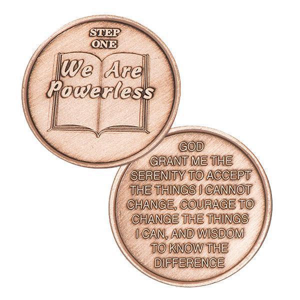 AA Step Bronze Coins Coin - Recovery Medallion from Choices Books & Gifts