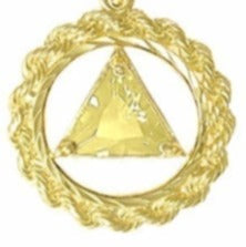 AG07.  AA Birthstone Pendant - 12 Colors, 14kt Gold. - Premium Jewelry from 12 Step Gold by Jonathan Friedman - Just $454.95! Shop now at Choices Books & Gifts