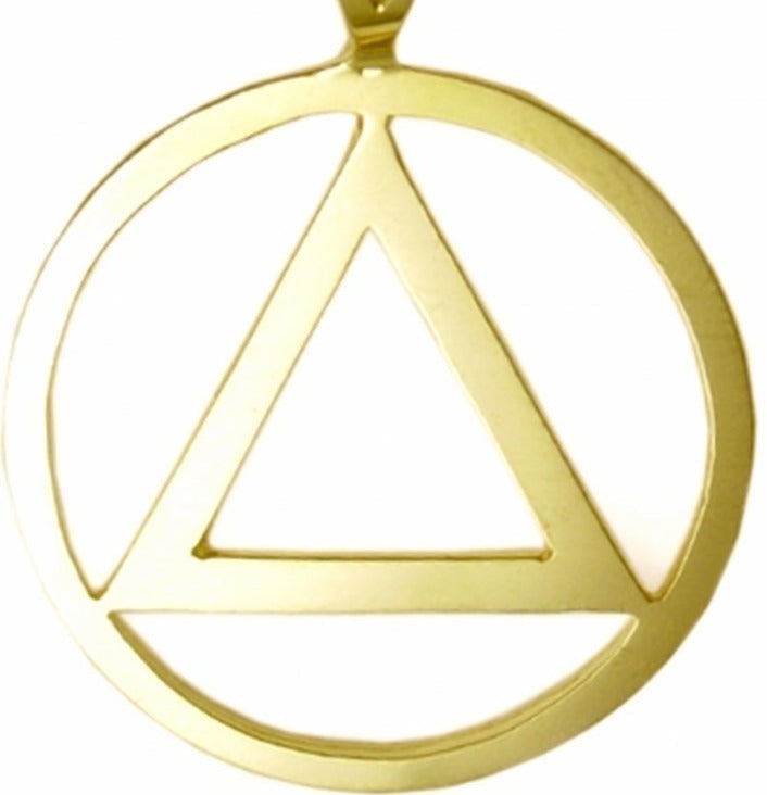 AG30. AA Large Size, Pendant, 14KT Gold. - Premium Jewelry from 12 Step Gold by Jonathan Friedman - Just $416! Shop now at Choices Books & Gifts