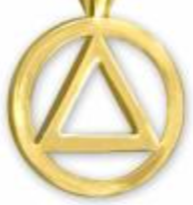 AG39a1. AA Symbol High Polished Gold PLATED, includes Chain. - Premium Jewelry from Recovery Accents - Just $11.95! Shop now at Choices Books & Gifts