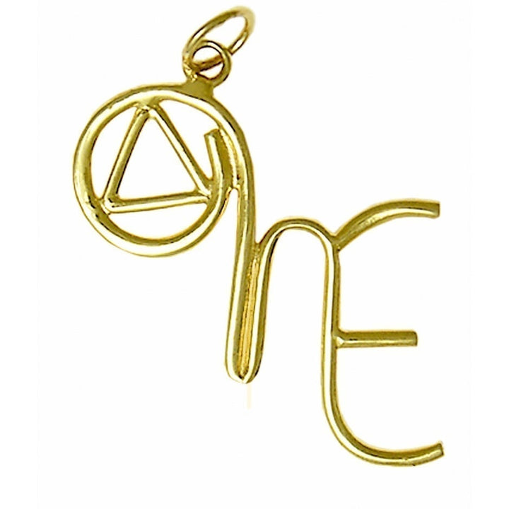 AG43. ONE, We, Me Pendant, 14KT Gold. - Premium Jewelry from 12 Step Gold by Jonathan Friedman - Just $240! Shop now at Choices Books & Gifts