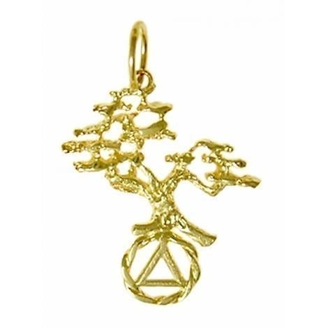 AG44. AA Tree of Life Pendant, 14KT Gold. - Premium Jewelry from 12 Step Gold by Jonathan Friedman - Just $149! Shop now at Choices Books & Gifts