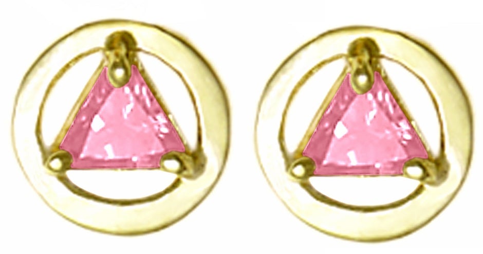 AGE57. Birthstone Earrings.  14KT Gold. - Premium Jewelry from 12 Step Gold by Jonathan Friedman - Just $205! Shop now at Choices Books & Gifts