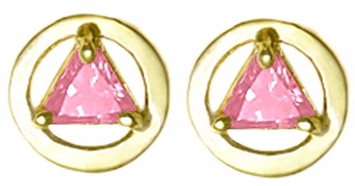 AGE57. Birthstone Earrings.  14KT Gold. - Premium Jewelry from 12 Step Gold by Jonathan Friedman - Just $205! Shop now at Choices Books & Gifts