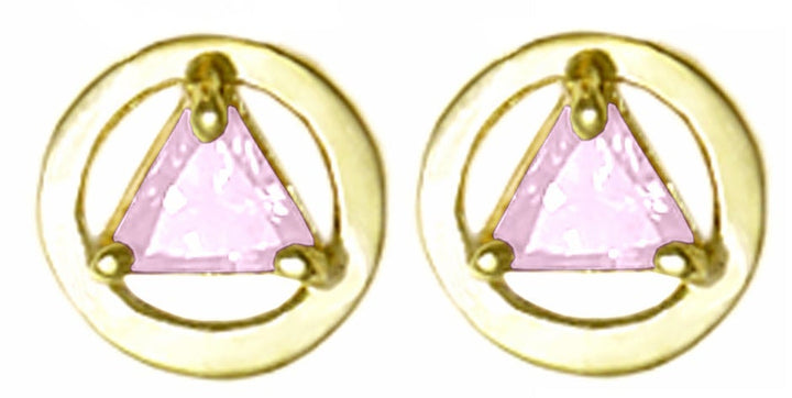 AGE57. Birthstone Earrings.  14KT Gold. - Premium Jewelry from 12 Step Gold by Jonathan Friedman - Just $205! Shop now at Choices Books & Gifts