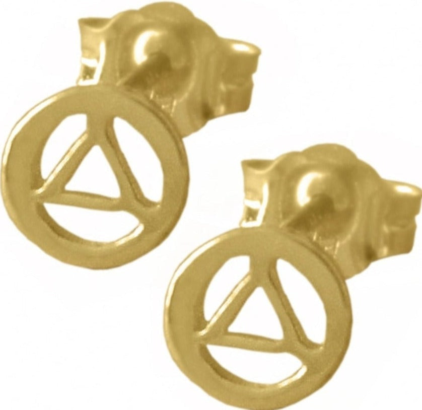 AGE59. AA Earrings V2. 14KT Gold. - Premium Jewelry from 12 Step Gold by Jonathan Friedman - Just $125! Shop now at Choices Books & Gifts