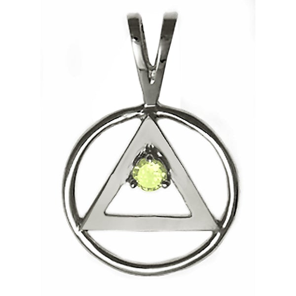 AS04. Available in 12 Different Birthstones. Sterling Silver. - Premium Jewelry from 12 Step Gold by Jonathan Friedman - Just $25! Shop now at Choices Books & Gifts