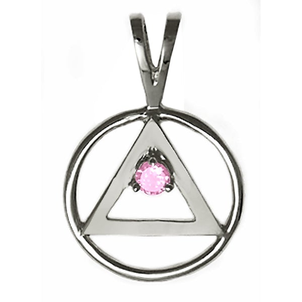 AS04. Available in 12 Different Birthstones. Sterling Silver. - Premium Jewelry from 12 Step Gold by Jonathan Friedman - Just $25! Shop now at Choices Books & Gifts