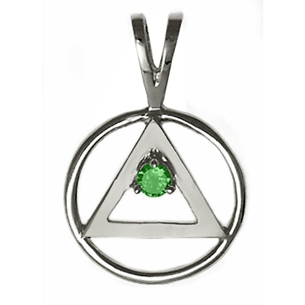 AS04. Available in 12 Different Birthstones. Sterling Silver. - Premium Jewelry from 12 Step Gold by Jonathan Friedman - Just $25! Shop now at Choices Books & Gifts