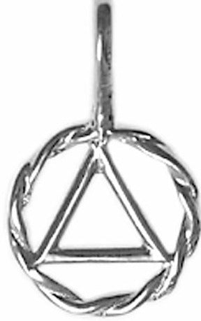 AS43. AA Twist Wire Style Small Size. Sterling Silver. - Premium Jewelry from 12 Step Gold by Jonathan Friedman - Just $10! Shop now at Choices Books & Gifts