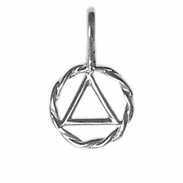 AS43. AA Twist Wire Style Small Size. Sterling Silver. - Premium Jewelry from 12 Step Gold by Jonathan Friedman - Just $10! Shop now at Choices Books & Gifts