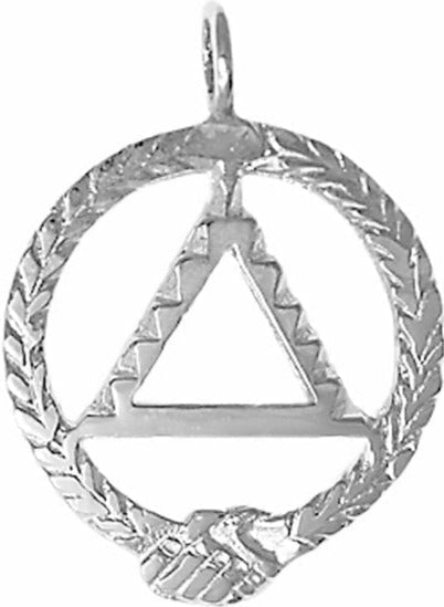 AS45. AA  Medium Size. Sterling Silver. - Premium Jewelry from 12 Step Gold by Jonathan Friedman - Just $25! Shop now at Choices Books & Gifts