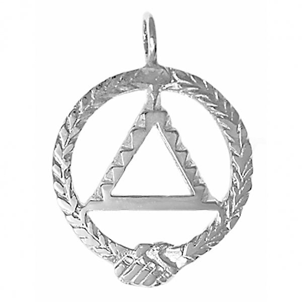AS45. AA  Medium Size. Sterling Silver. - Premium Jewelry from 12 Step Gold by Jonathan Friedman - Just $25! Shop now at Choices Books & Gifts