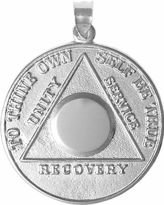 AS50.  AA Blank Center for Custom . Sterling Silver. - Premium Jewelry from 12 Step Gold by Jonathan Friedman - Just $80! Shop now at Choices Books & Gifts