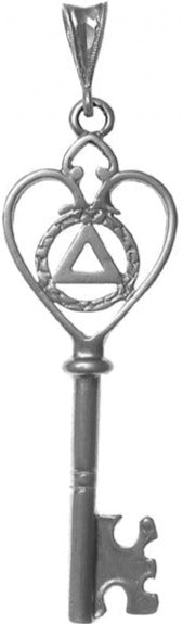 AS59. AA Symbol. Sterling Silver. - Premium Jewelry from 12 Step Gold by Jonathan Friedman - Just $40! Shop now at Choices Books & Gifts