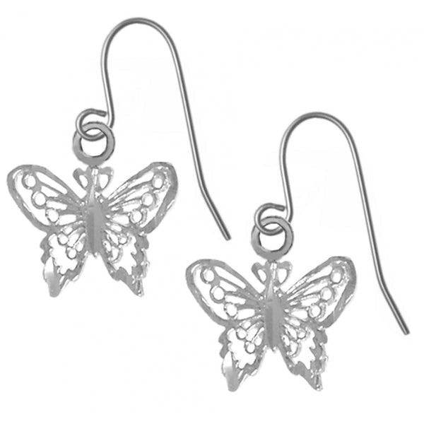 ASE109.  AA Butterfly. Sterling Silver. - Premium Jewelry from 12 Step Gold by Jonathan Friedman - Just $15! Shop now at Choices Books & Gifts